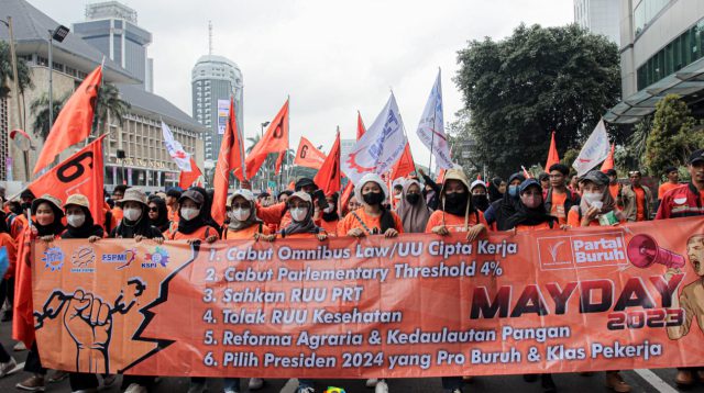 Peringatan Hari buruh Internasional (May Day) 1 Mei 2023 di Jakarta