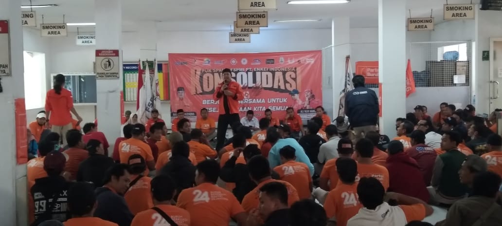 PUK SPAMK FSPMI PT. Enkei Indonesia Adakan Konsolidasi Akbar