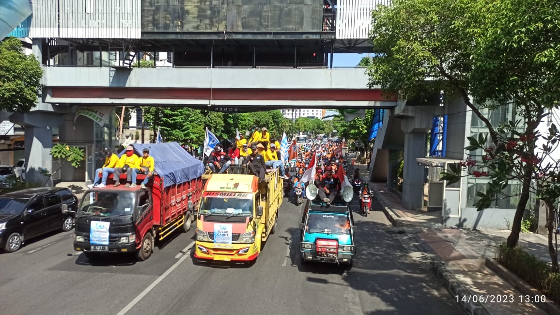 Tagih Janji Gubernur Khofifah, Buruh KSPI Jawa Timur Kembali Gelar Aksi Damai