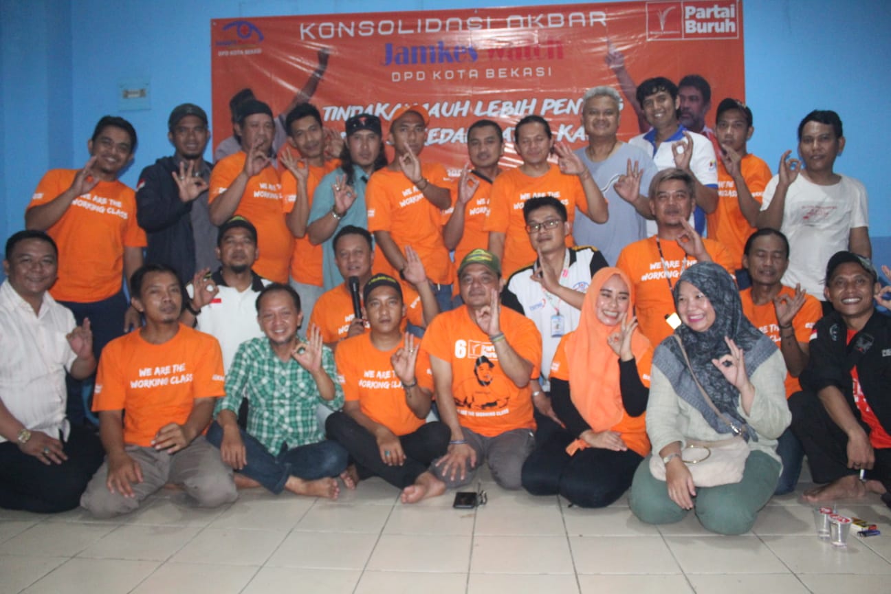 DPD Jamkeswatch Kota Bekasi Adakan Konsolidasi Akbar Bersama Caleg Partai Buruh