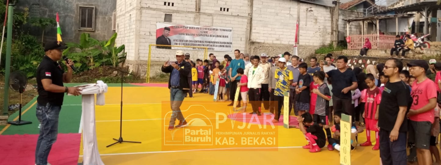 Sambut HUT RI ke 78, Kepala Desa Lubang Buaya Resmikan Pembukaan Pekan Olahraga Warga RW 013