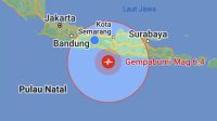 Gempa Magnitudo 6,4 Terjadi di Barat Daya Bantul, Tidak Berpotensi Tsunami Gempa Magnitudo 6,4 Terjadi di Barat Daya Bantul, Tidak Berpotensi Tsunami