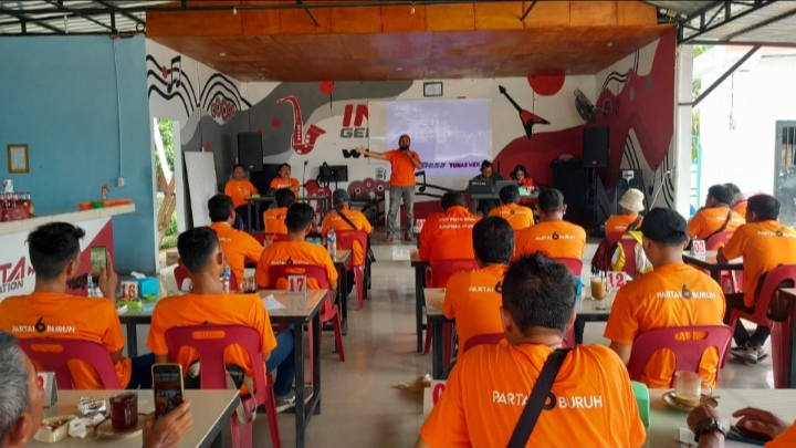 Partai Buruh dan FSPMI Se_Labuhanbatu Raya Gelar Konsolidasi Dengan Tema Raih Kemenangan Bersuara Merebut Suara