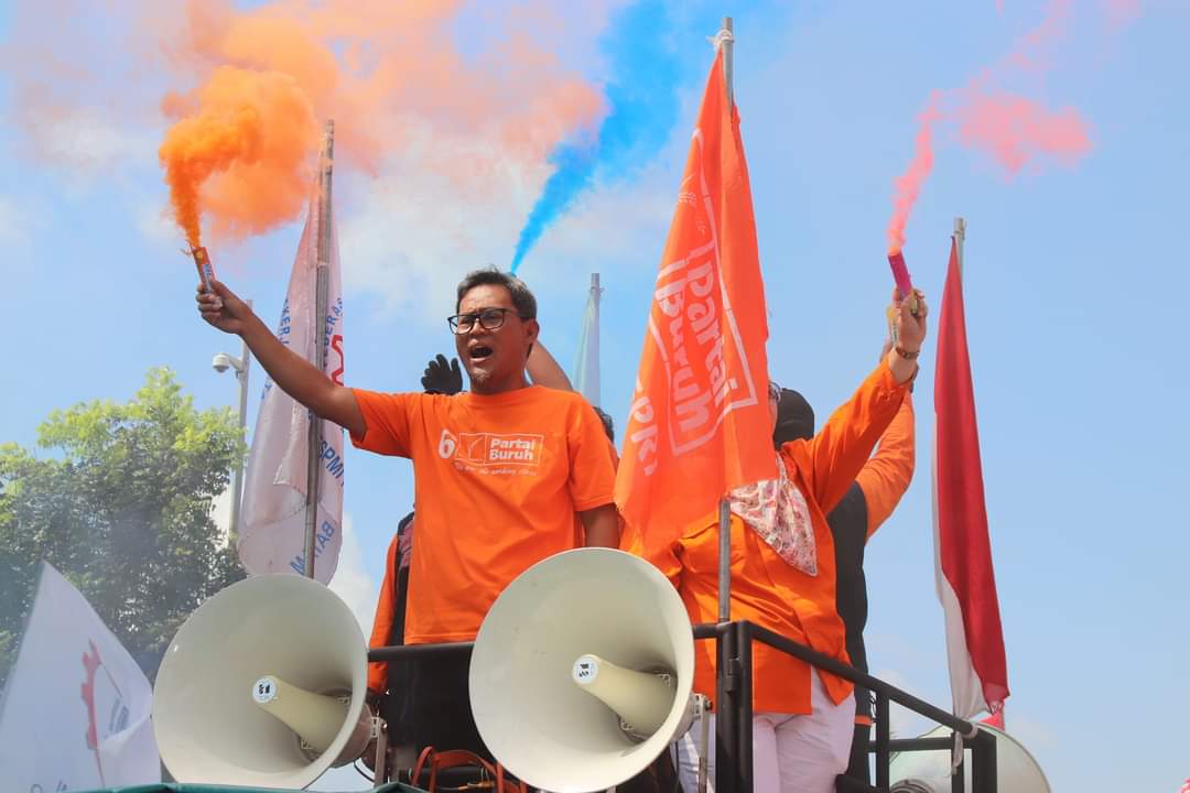 Ikut Aksi Unjuk Rasa di Batam, Presiden FSPMI Minta Walikota Perhatikan Nasib Buruh Batam