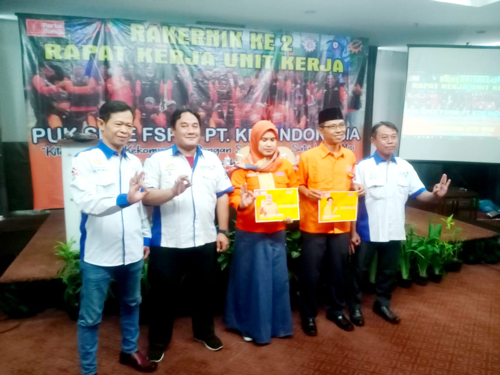 SPEE FSPMI PT. KDS Dukung Caleg Partai Buruh Menjadi Anggota DPRD Kabupaten Bekasi