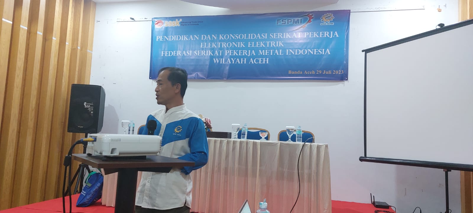 Sekretaris Umum PP SPEE FSPMI Lakukan Kunjungan Kerja ke Banda Aceh