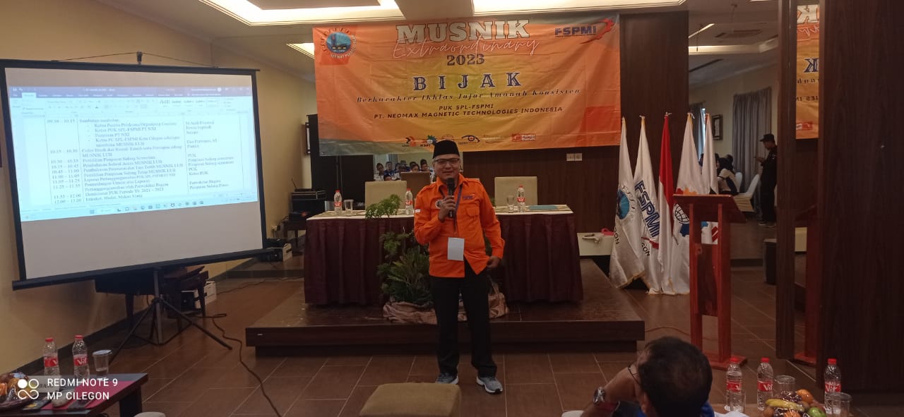 Musnik PUK SPL FSPMI PT. Neomax Magnetic Technologies Indonesia : Berkarakter, Ikhlas, Jujur, Amanah dan Konsisten