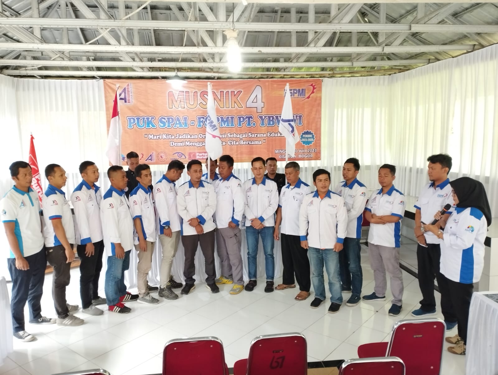 Ketua dan Pengurus Terpilih PUK SPAI FSPMI PT. Yehh Brothers Wood Works Indonesia Periode 2023-2026