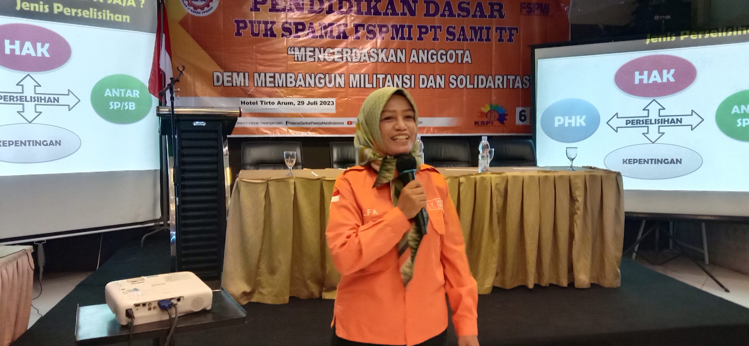 Partai Buruh Exco Kabupaten Kendal Sosialisasikan Bacaleg di Agenda Pendidikan Dasar PUK SPAMK FSPMI PT SAMI TF