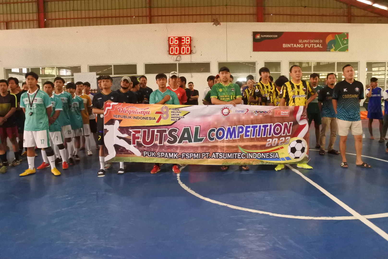 Dengan Memperingati HUT RI Ke 78, PUK SPAMK FSPMI PT. Atsumitec Indonesia Adakan Futsal Competition 2023