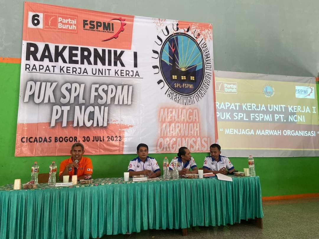 PUK SPL FSPMI PT. NCNI Siap Menangkan Kader FSPMI Duduk di Parlemen