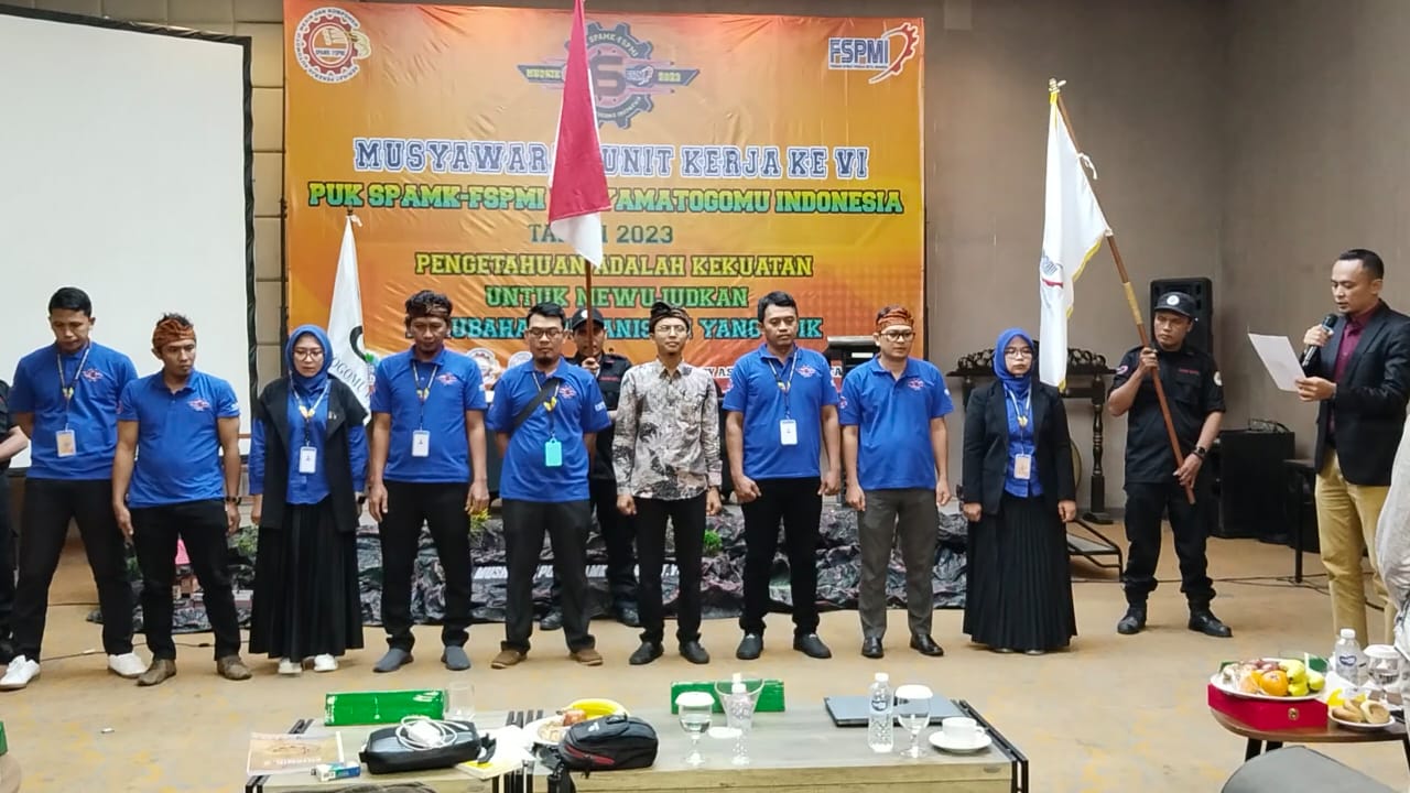 Inilah Susunan Pengurus PUK SPAMK FSPMI PT. Yamatogomu Indonesia Masa Bakti Tahun 2023 – 2026