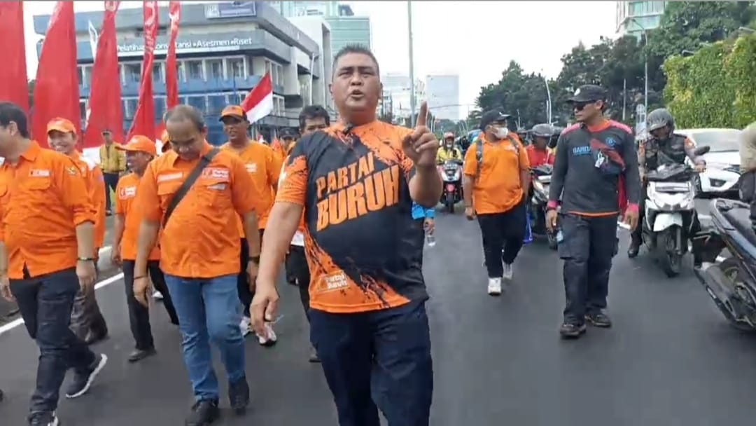 Sambut Longmarch Buruh, Sekjend Partai Buruh : Semoga Pemimpin Negeri Mendengar Suara Hati Rakyat