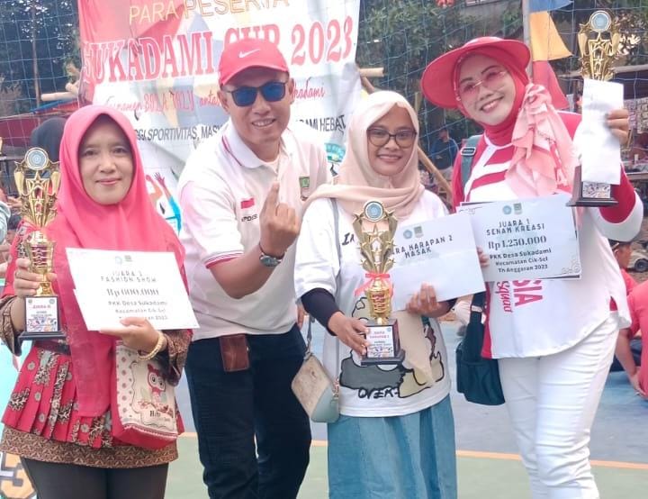 PKK RW 08 Asri Pratama Sabet Tiga Juara Lomba PKK Se-Desa Sukadami