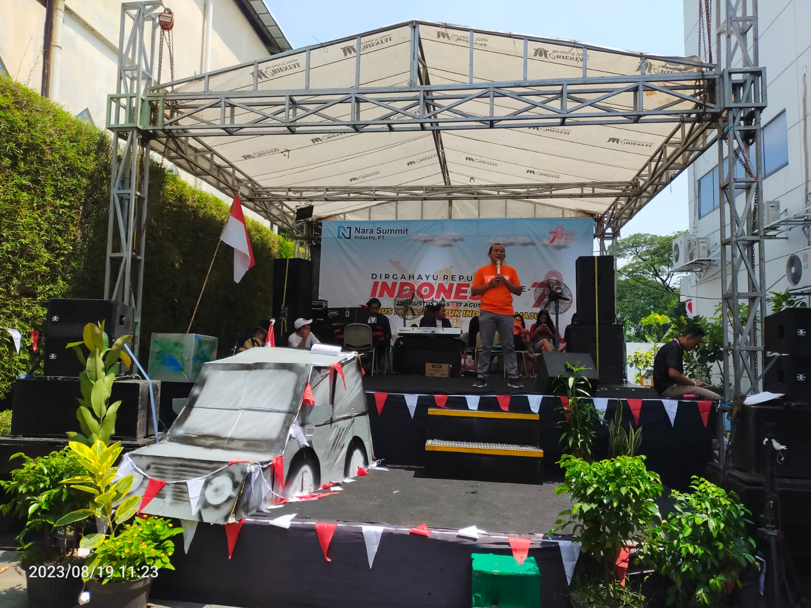 Hadiri HUT RI ke 78 PT. Nara Summit Industry, Ini Yang Disampaikan Caleg Partai Buruh