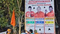 Komisaris & Relawan Partai Buruh Asri Pratama Perkenalkan Caleg Kepada Masyarakat Melalui Baliho