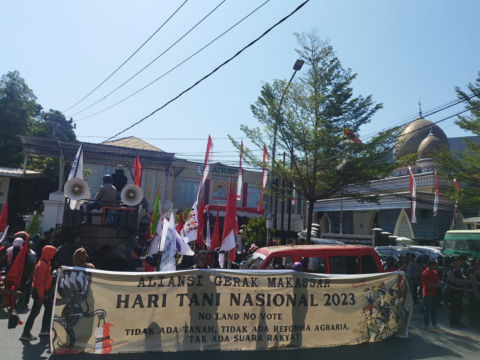 Memperingati Hari Tani, Partai Buruh bersama AGM Turun Kejalan