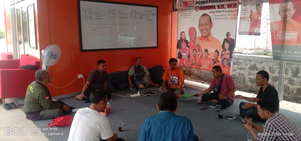 Bahas Evaluasi Program Kerja, PC SPAI FSPMI Bekasi Adakan Rapat