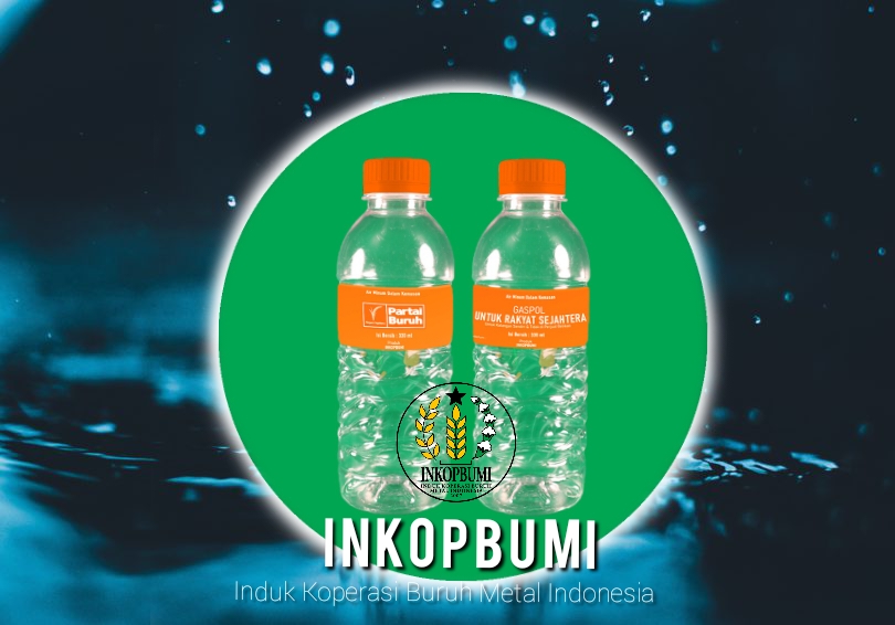 Inkopbumi Segera Produksi Air Minum Dalam Kemasan Dengan Logo Partai Buruh