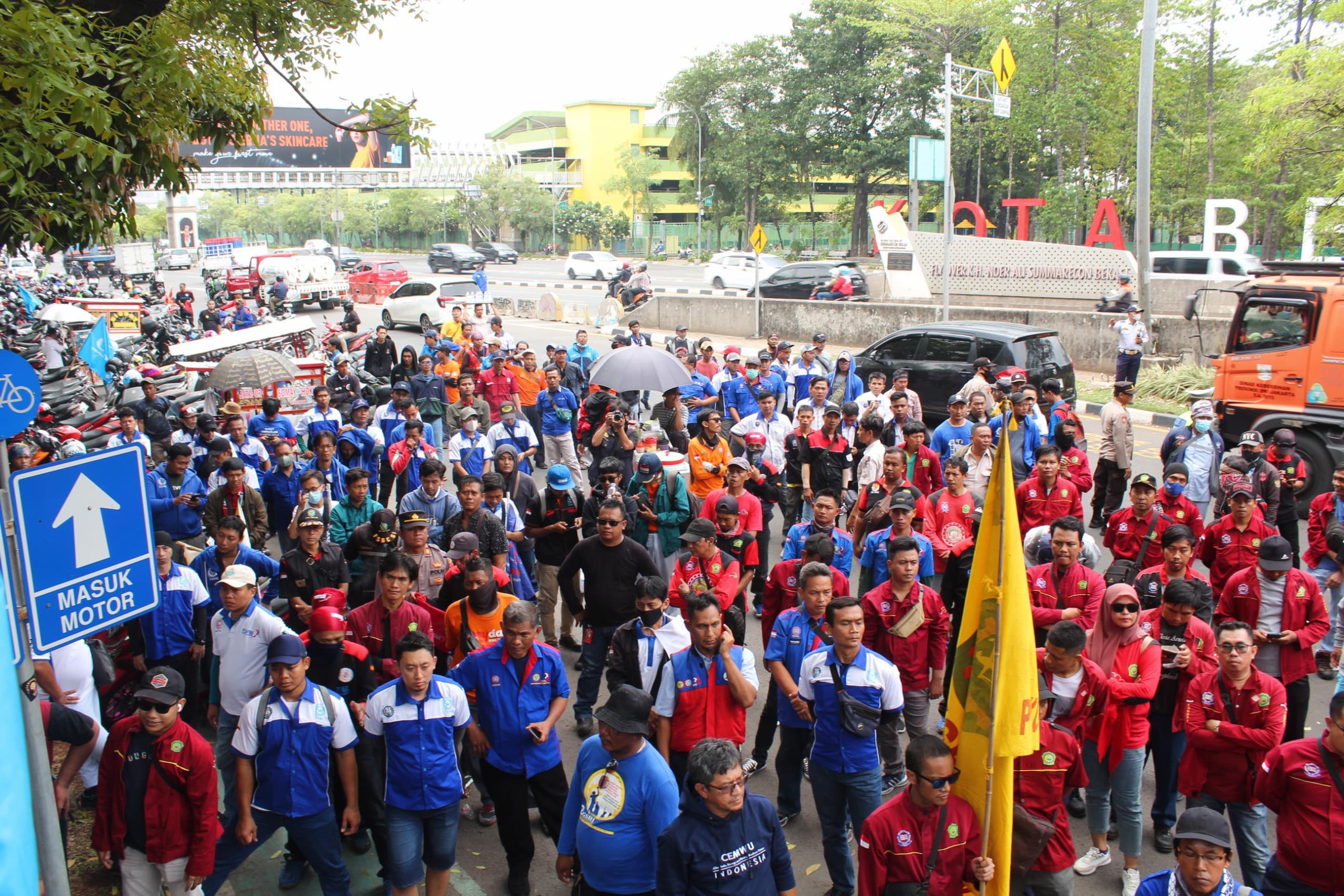 Unjuk Rasa Tuntut Kenaikan Upah 15 %, Dua Titik Kumpul Disiapkan Aliansi BBM di Kota Bekasi