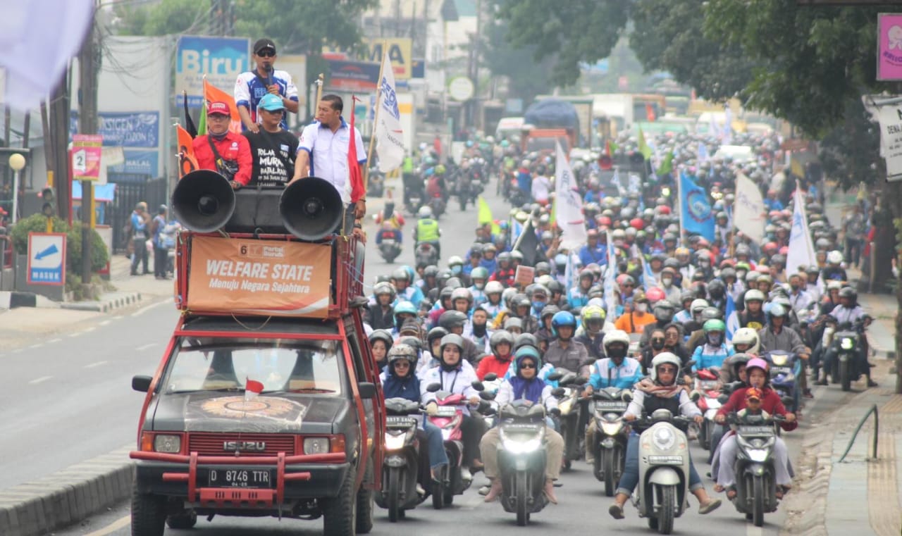 Buruh Tuntut Pj. Bupati Bandung Barat Segera Rekomendasikan Kenaikan UMK 2024