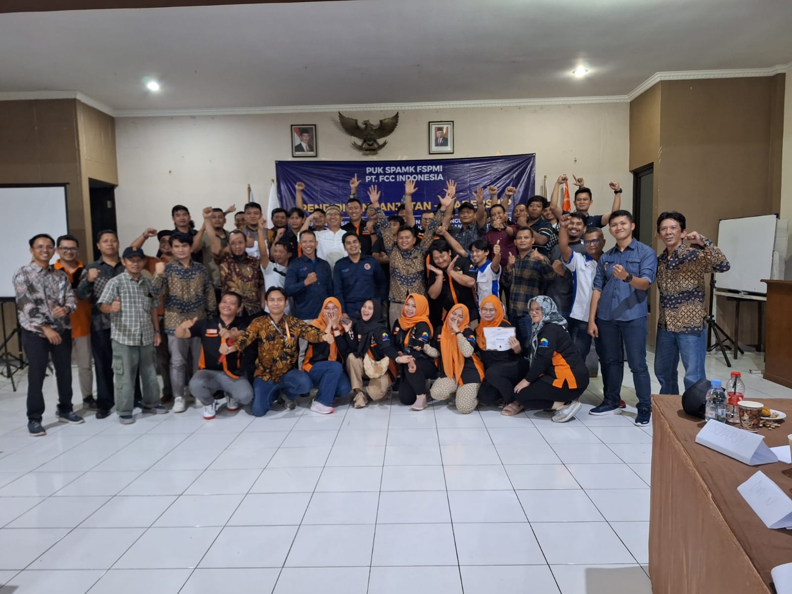 Bidang Pendidikan PUK SPAMK FSPMI PT FCC Indonesia Gelar Pendidikan Dasar Organisasi Lanjutan & Leadership