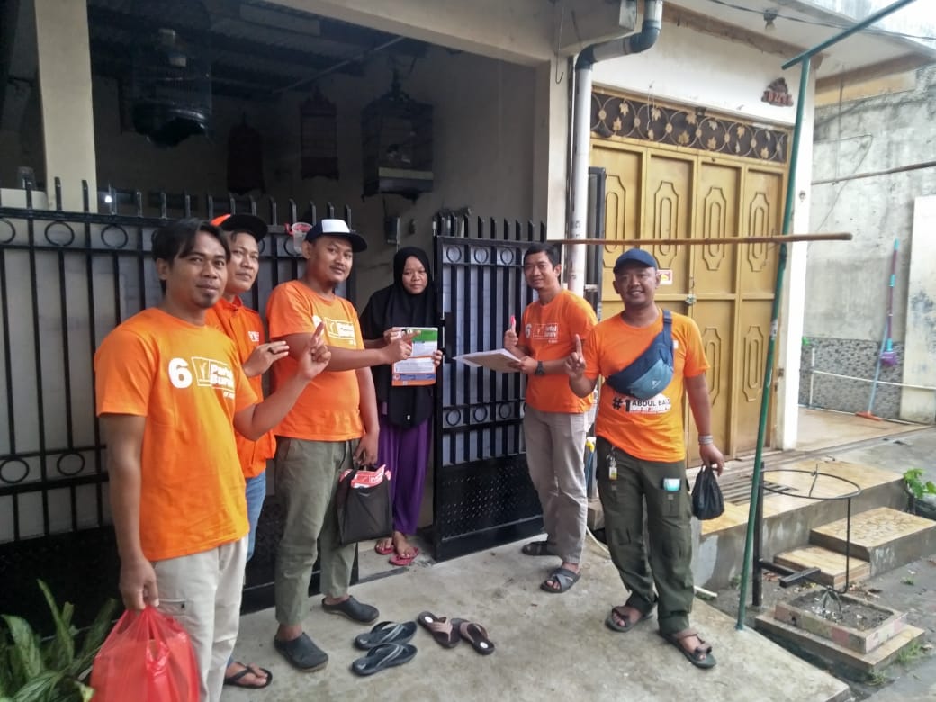 Semangat Salam Satu Pintu Loyalis Partai Buruh Perumahan Wahana Cikarang