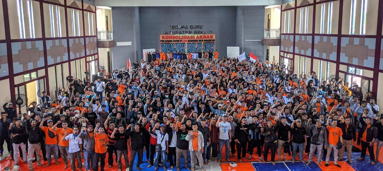PUK SPAMK FSPMI PT. NSK BMI Adakan Konsolidasi Akbar