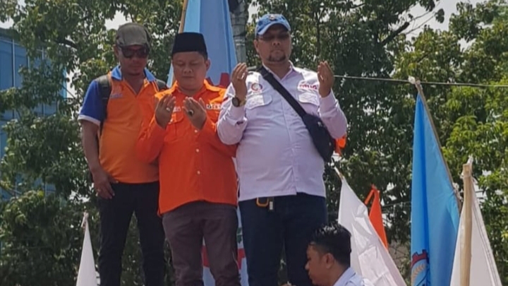 KSPSI AGN Sumut Terus Konsisten Bela Upah Buruh Sumut, Selalu Ikut Aksi Bersama Partai Buruh