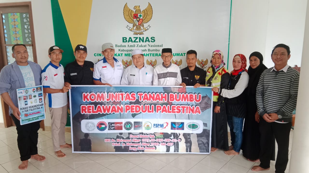 Komunitas Relawan Tanah Bumbu FSPMI Serahkan Bantuan Kemanusiaan untuk Palestina