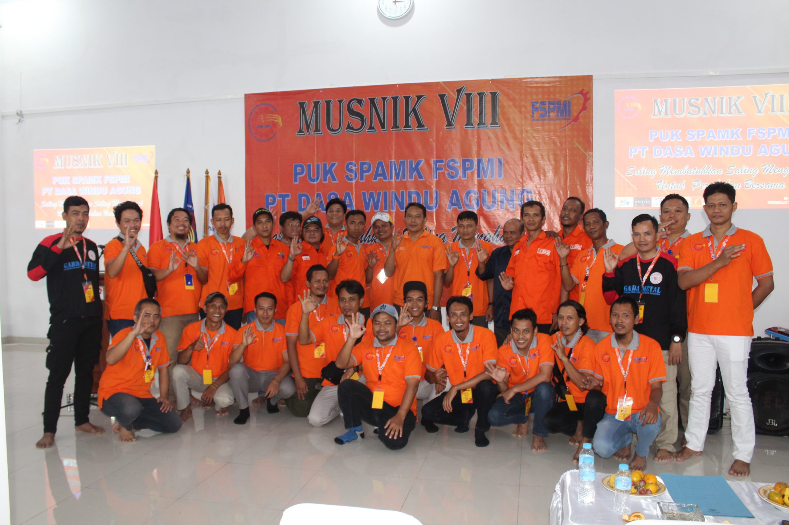 PUK SPAMK FSPMI PT. Dasa Windu Agung Gelar  Musnik 8 di Pusdiklat Bogor
