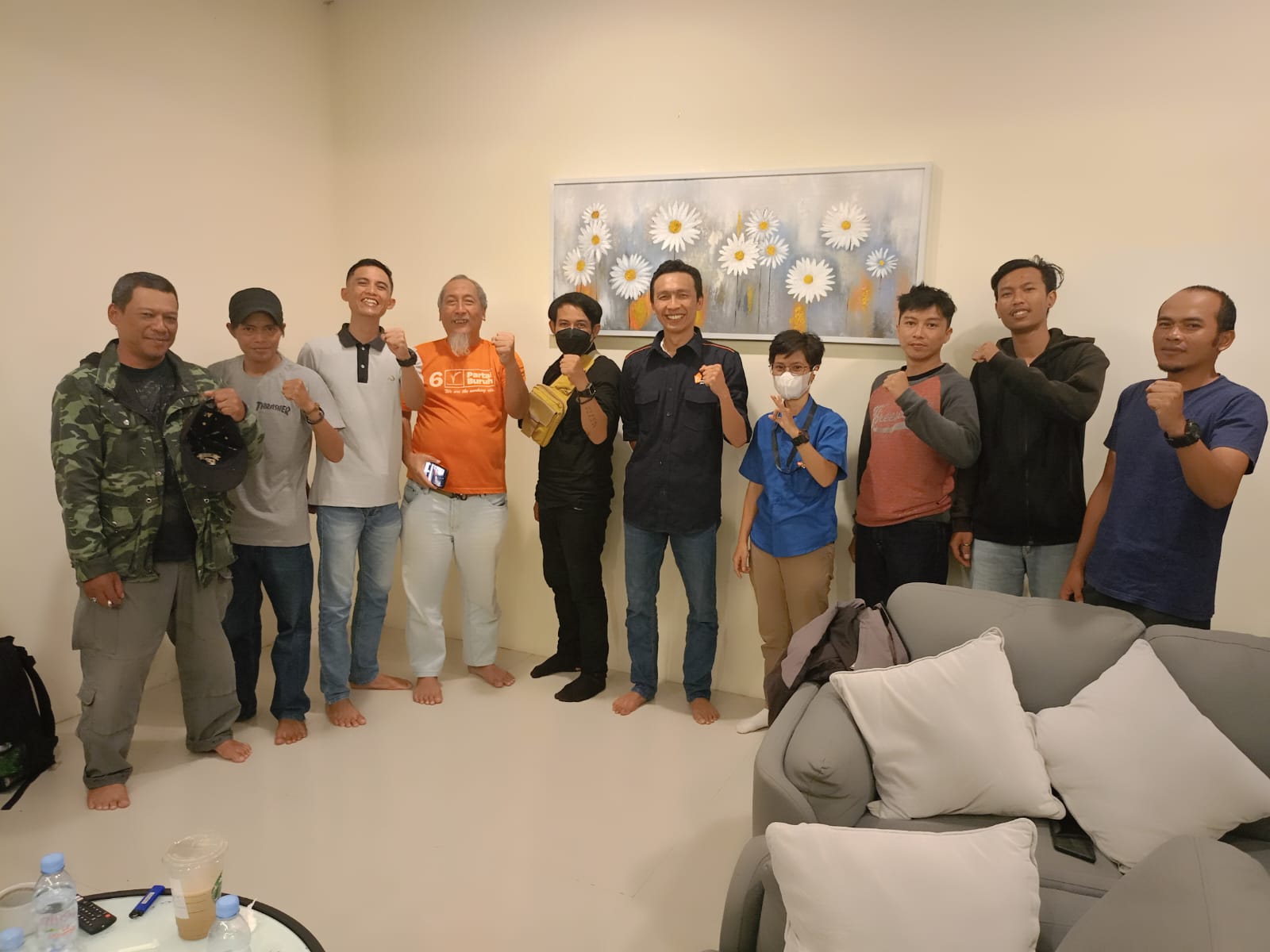 Silaturahmi Caleg – Caleg Partai Buruh Exco Garut Bersama FSPG (Federasi Serikat Pekerja Garut)