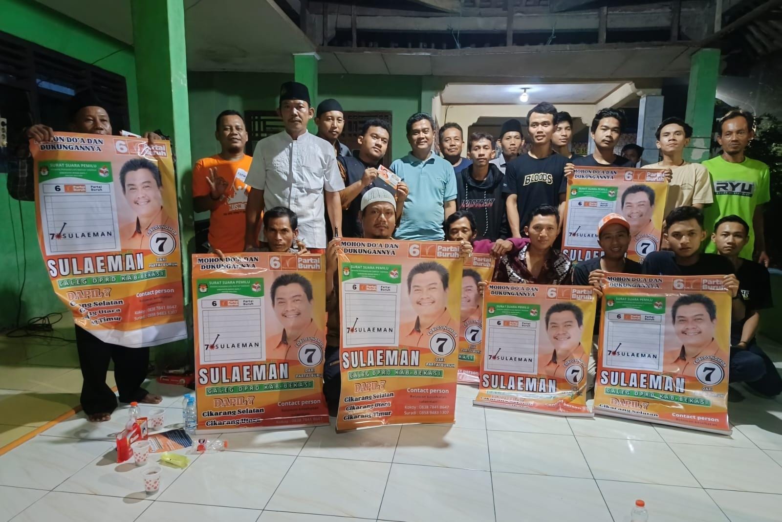 Caleg DPRD Kabupaten Bekasi Dapil 7 Sulaeman Sosialisasikan Kesehatan dan Program Kerja