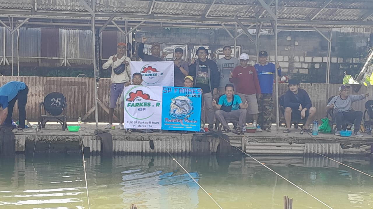 Dalam Memupuk Solidalitas Anggota, PUK SP Farkes-R KSPI PT. Merck, Tbk Gelar Lomba Mancing Mania
