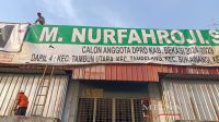 Banner M. Nurfahroji Terpampang di Bioskop Tua Kampung Gabus