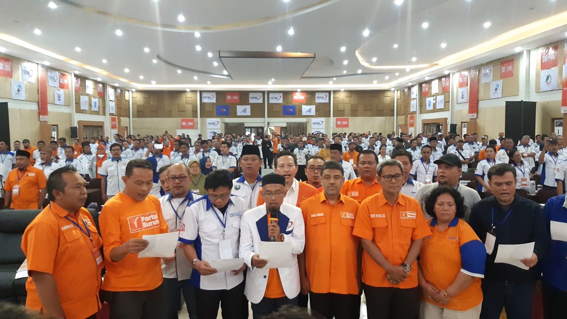 Deklarasi Pemenangan Caleg FSPMI, Fokus Menangkan Partai Buruh