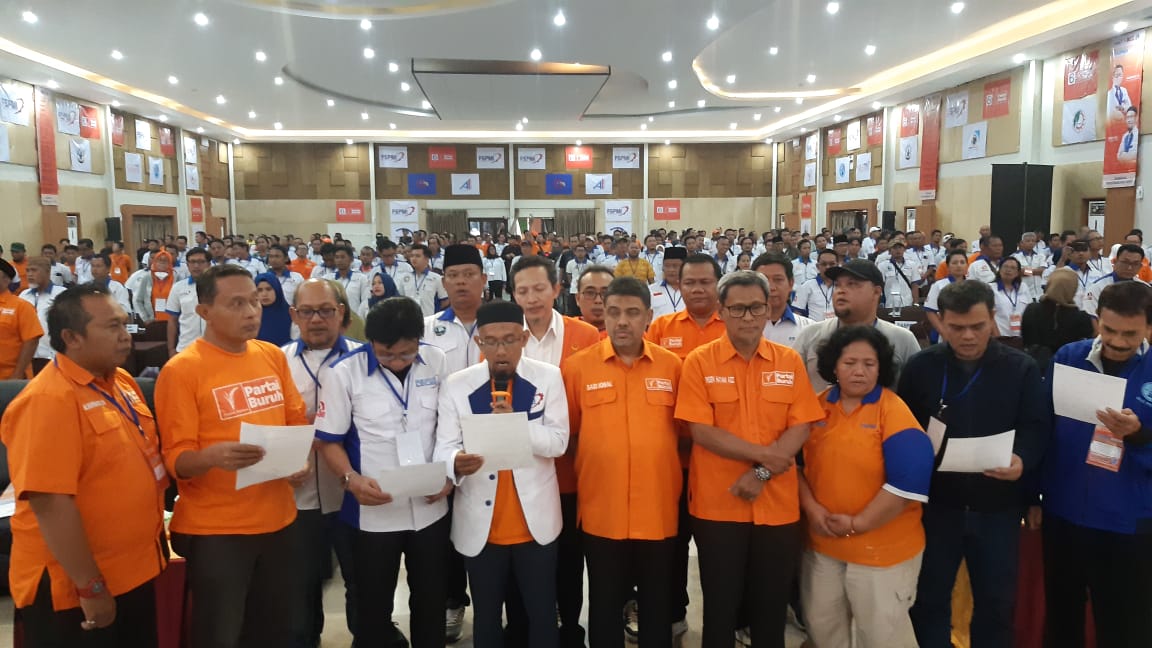 Sabilar Rosyad,S.H Pimpin Deklarasi Dukungan FSPMI Terhadap Caleg Partai Buruh Asal FSPMI