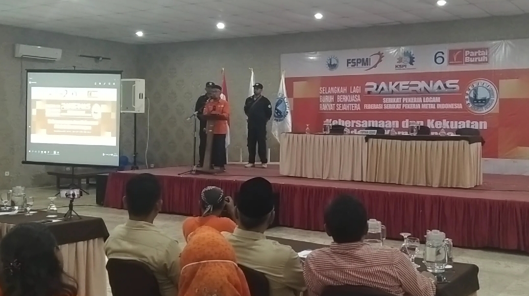 Sekretaris Jenderal DPP FSPMI Hadiri Sekaligus Buka Rakernas III SPL FSPMI