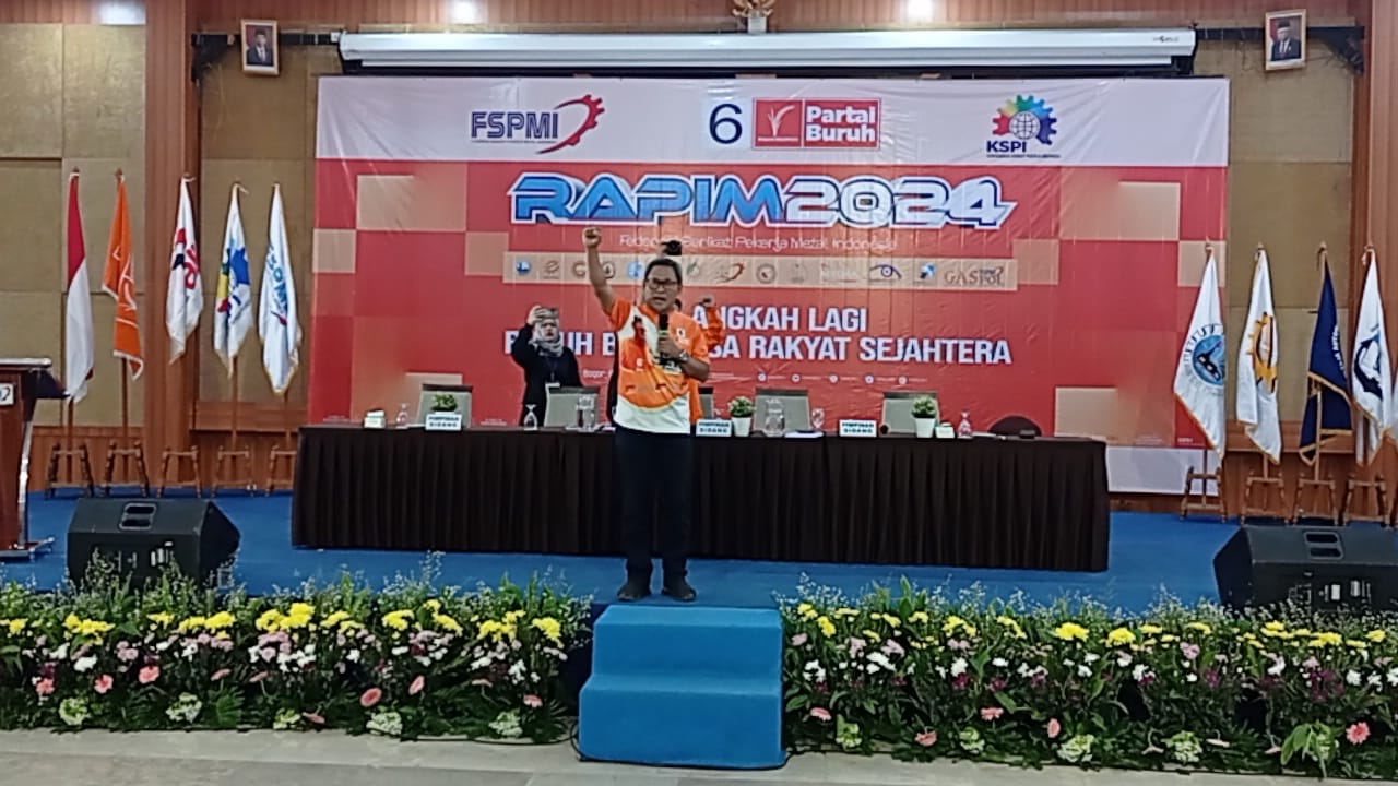 Rapimnas Hari Kedua, Riden Hatam Aziz, S.H : Selangkah Lagi, Buruh Berkuasa, Rakyat Sejahtera