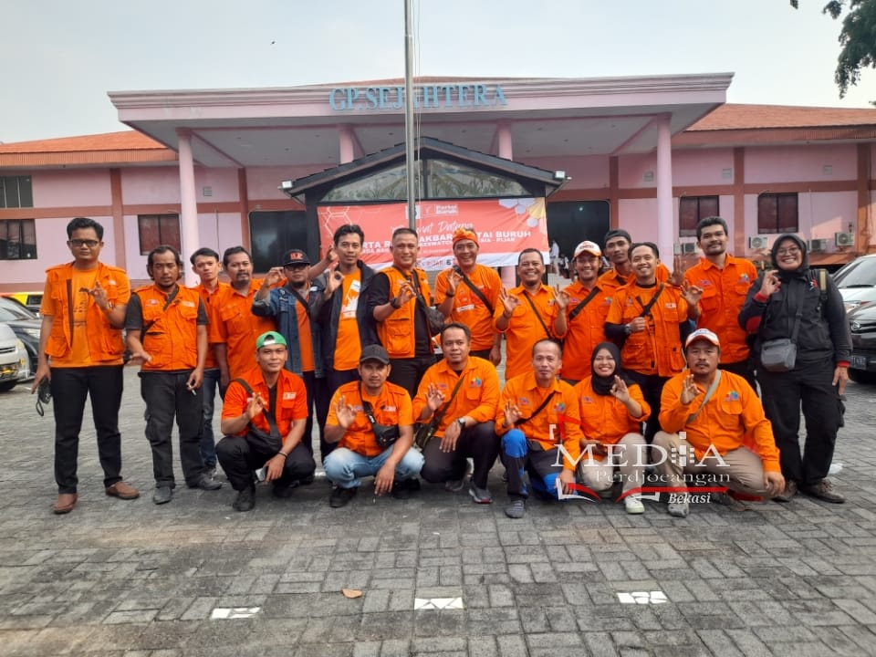 Hadiri Rapat Akbar, Jamkeswatch Kabupaten Bekasi Siap Menangkan Partai Buruh