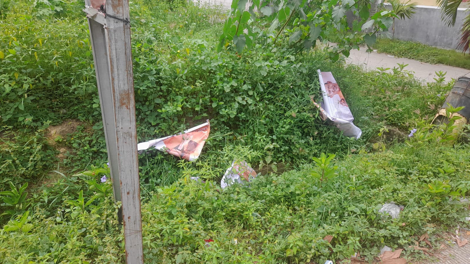 Banner Caleg Partai Buruh Dirusak Oknum, Tim Pemenangan Berencana akan Proses Secara Hukum