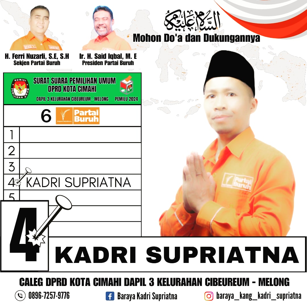 Profil Kadri Supriatna Caleg DPRD Kota Cimahi Nomor Urut 4