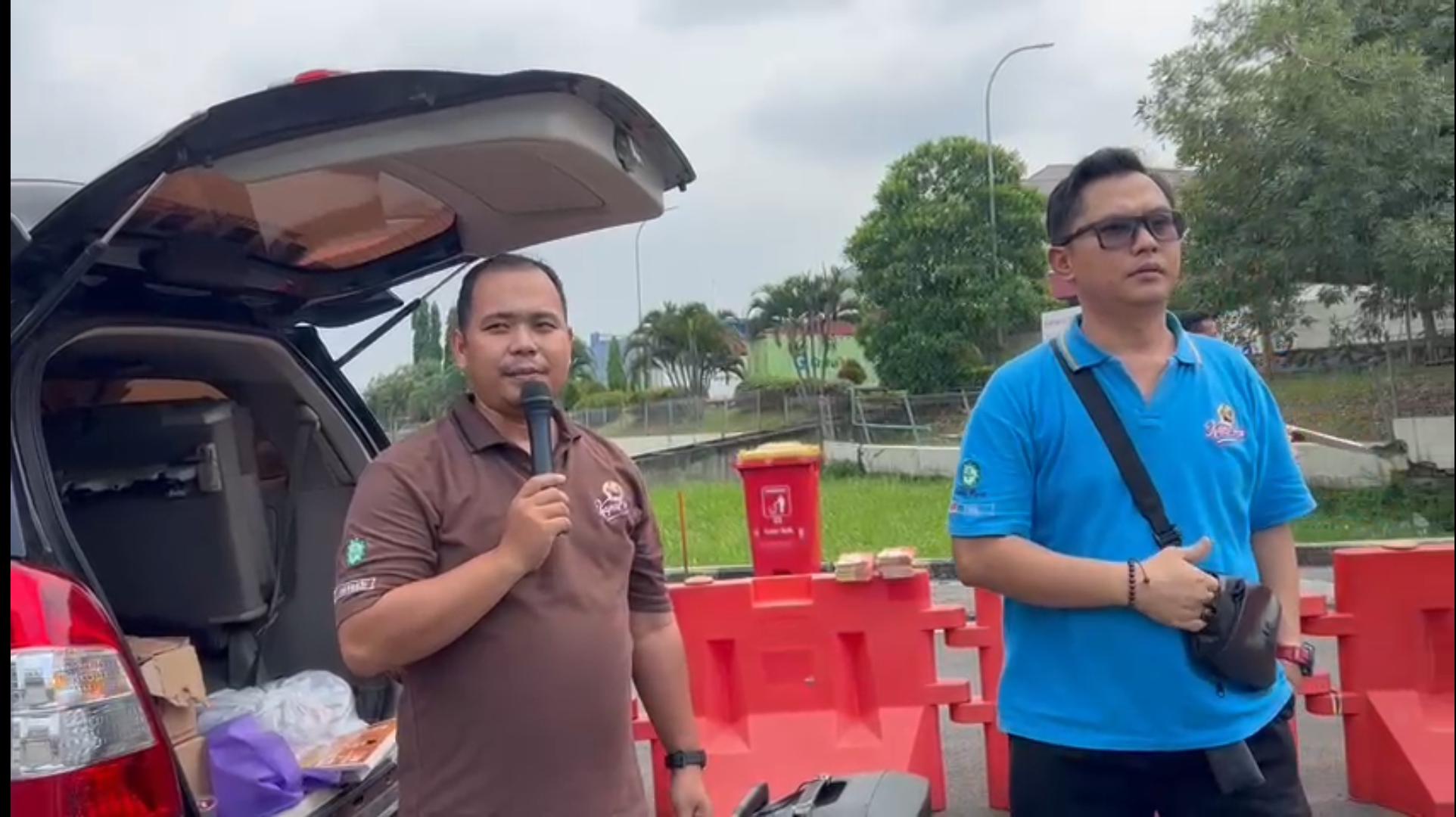 Rahmat Binsar, S.T Lakukan SASAPA di Depan Pabrik PUK SPAI FSPMI Kawasan Surya Cipta