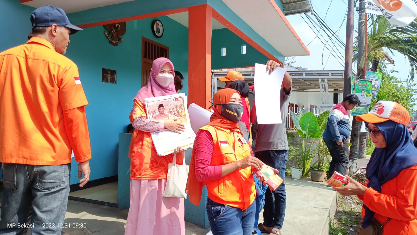 Caleg Partai Buruh Maryanto dan Sarino Lakukan Sasatu di Bumi Lestari