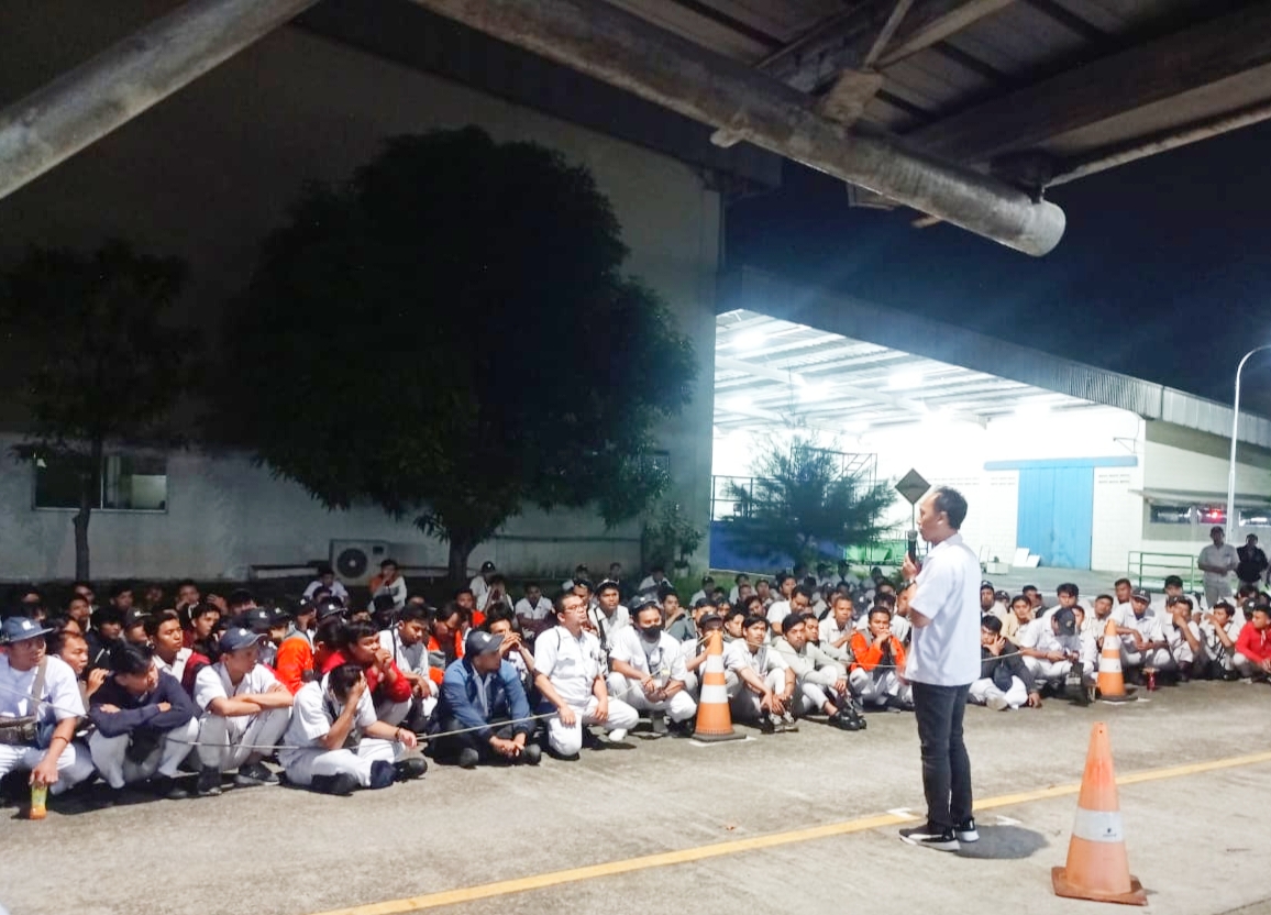 Untuk Menguatkan Serikat Pekerja, PUK SPAMK FSPMI PT. Atsumitec Indonesia Gelar Konsolidasi Akbar