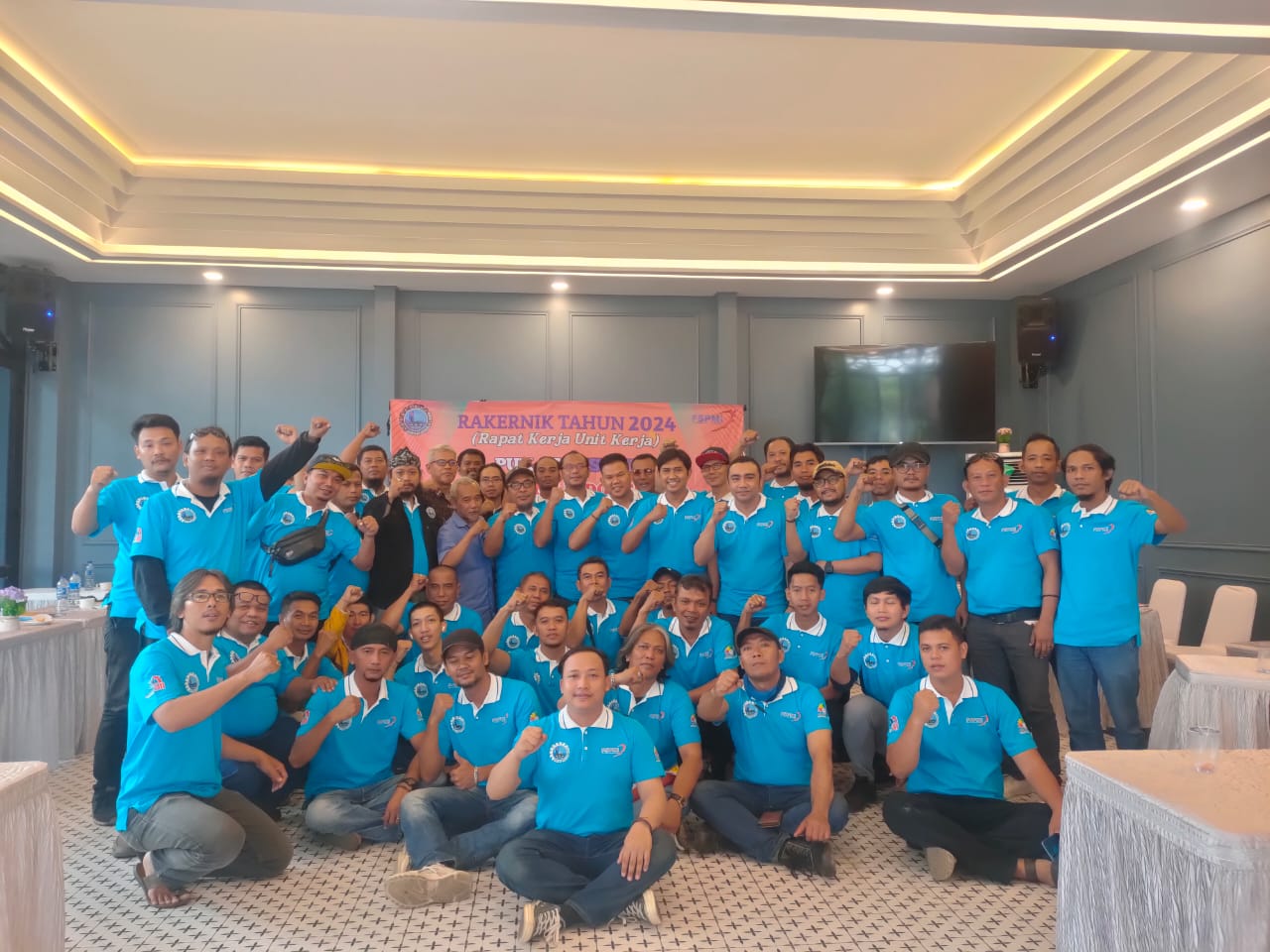 Rakernik PUK SPL FSPMI PT. AM/NS Indonesia : Bangkit, Berjuang Bersama Menuju Organisasi yang Kompak, Kuat dan Hebat