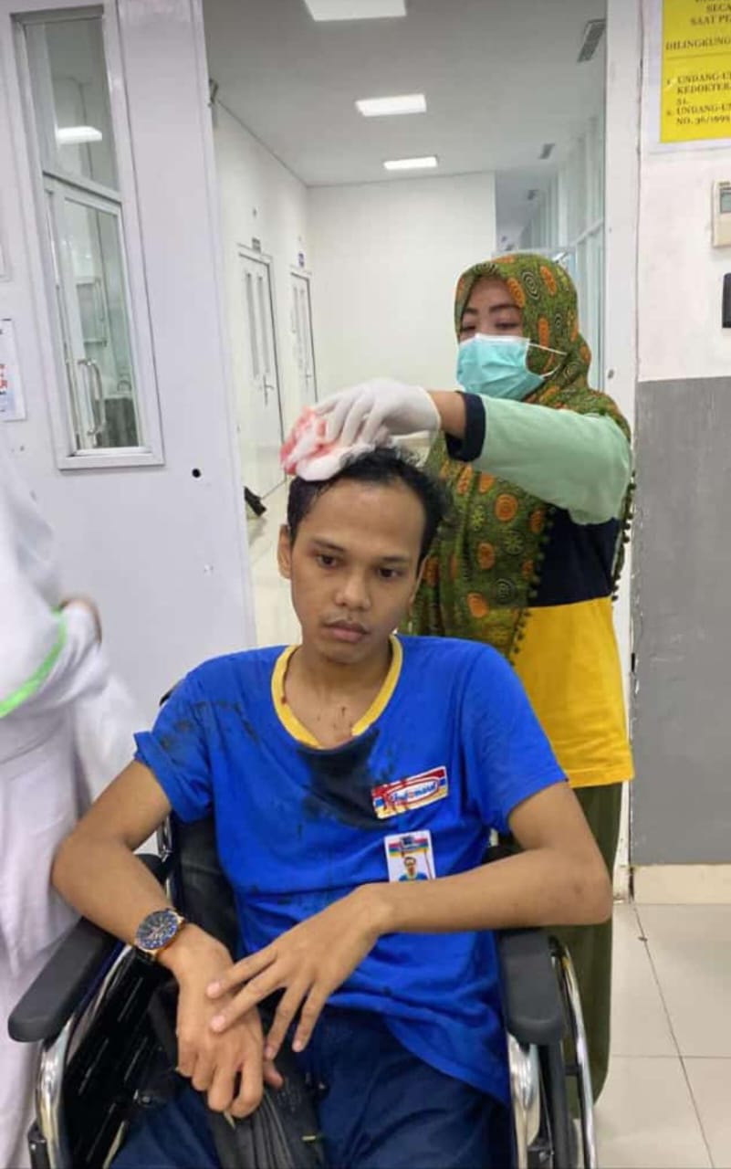 Pekerja Indomaret Makassar Alami Kecelakaan Kerja