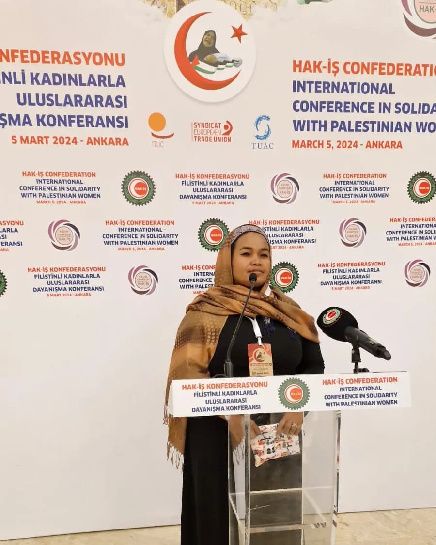 Perwakilan KSPI Hadiri International Conference In Solidarity With Palestinian Women