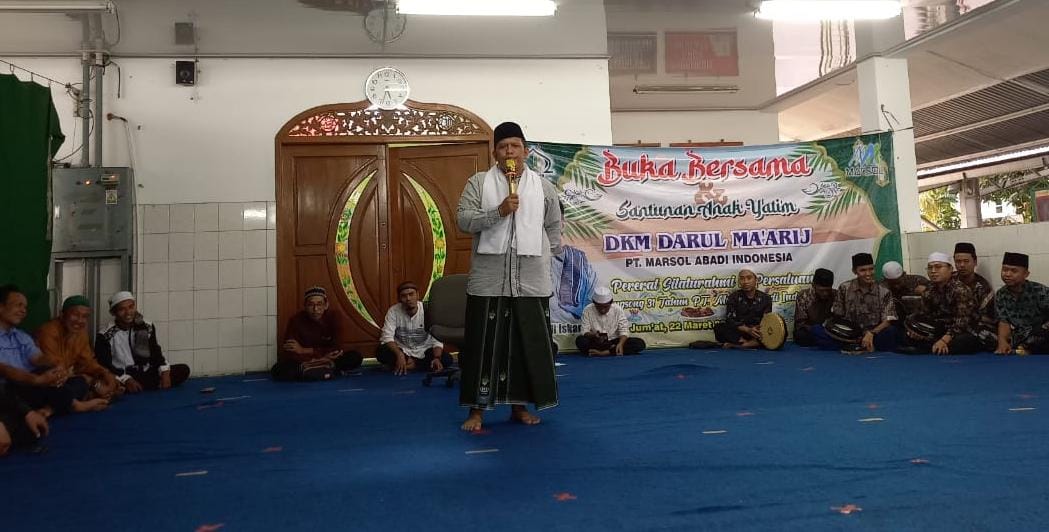 DKM Darul Ma’arij PT. Marsol Abadi Indonesia Gelar Ifthor Jama’i & Santunan Anak Yatim