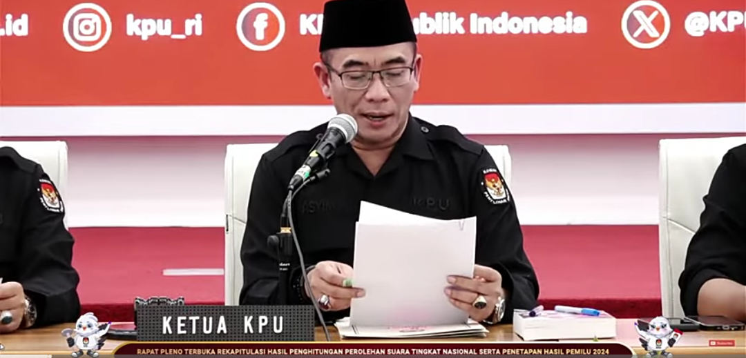 Raih 96 Juta Suara, Prabowo-Gibran Menang Telak di Pemilu 2024